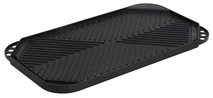 Grillplade helstøbt 49,5 x 27,3 cm - Grillexpert